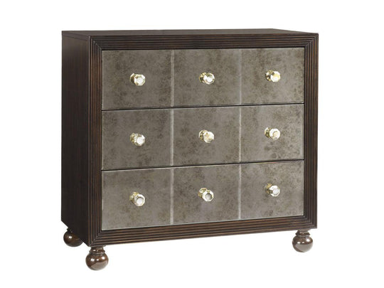 Tommy Bahama Home Royal Kahala Starlight Mirrored Nightstand NIGHTSTANDS