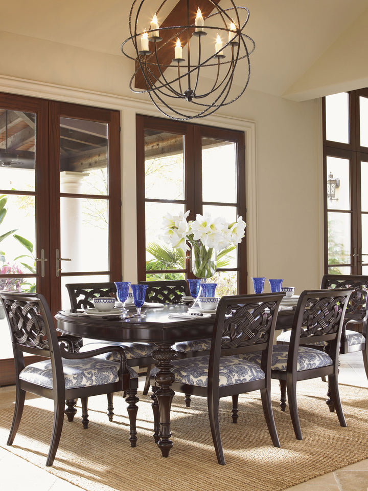 American Home Furniture | Tommy Bahama Home  - Royal Kahala Islands Edge Dining Table