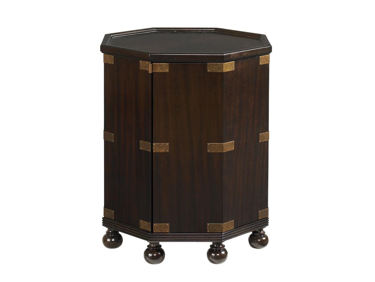 Tommy Bahama Home Royal Kahala Pacific Campaign Accent Table ACCENT TABLES