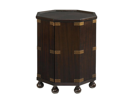 Tommy Bahama Home Royal Kahala Pacific Campaign Accent Table ACCENT TABLES