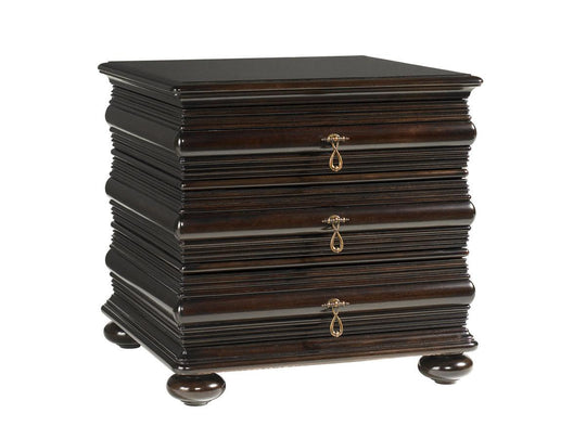 Tommy Bahama Home Royal Kahala Black Sands Lamp Table ACCENT TABLES