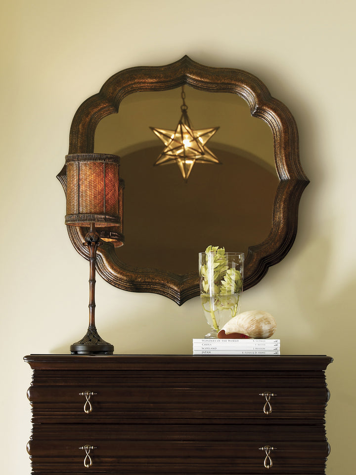 American Home Furniture | Tommy Bahama Home  - Royal Kahala Lotus Blossom Mirror