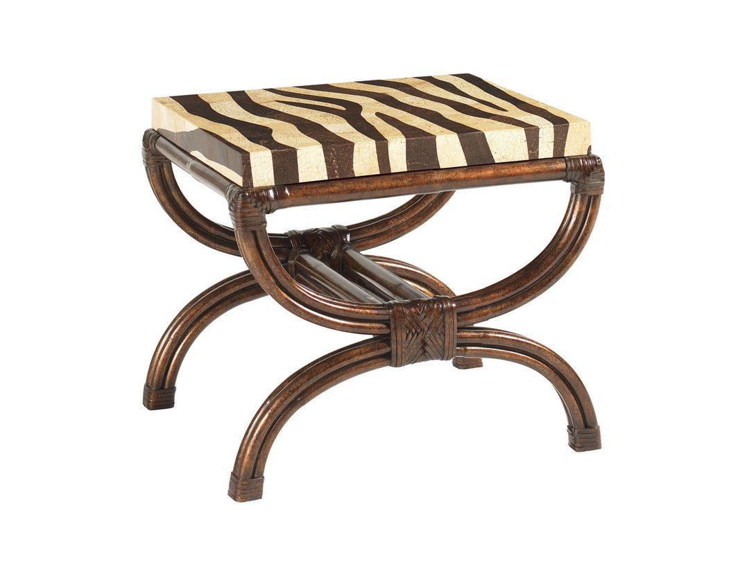 American Home Furniture | Tommy Bahama Home  - Royal Kahala Striped Delight Accent Table