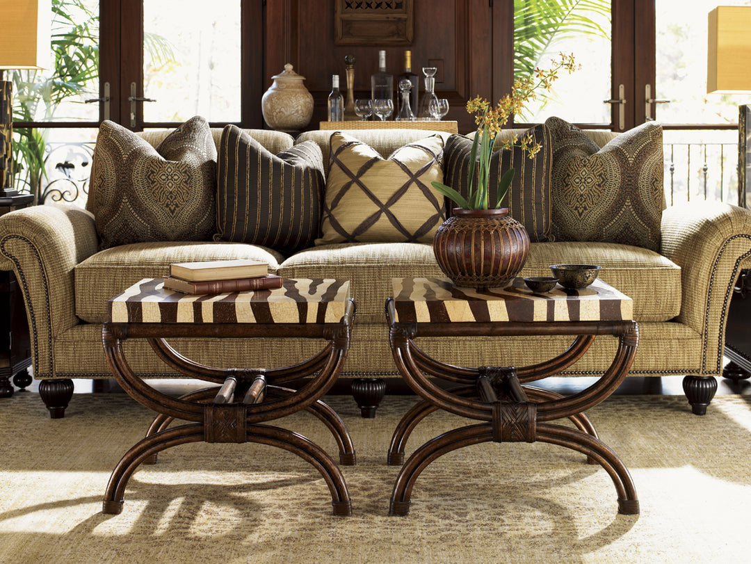 American Home Furniture | Tommy Bahama Home  - Royal Kahala Striped Delight Accent Table