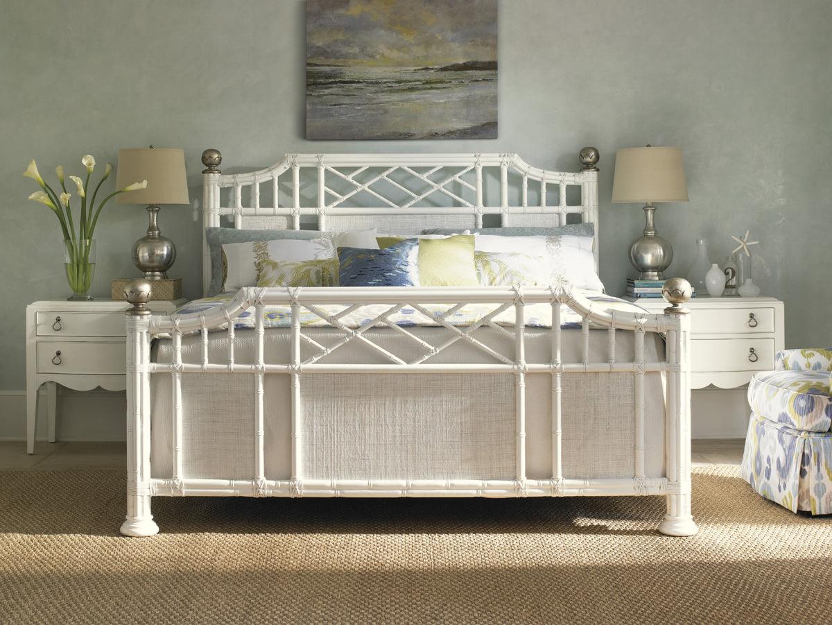 Tommy Bahama Home Ivory Key Pritchards Bay Panel Bed BEDS