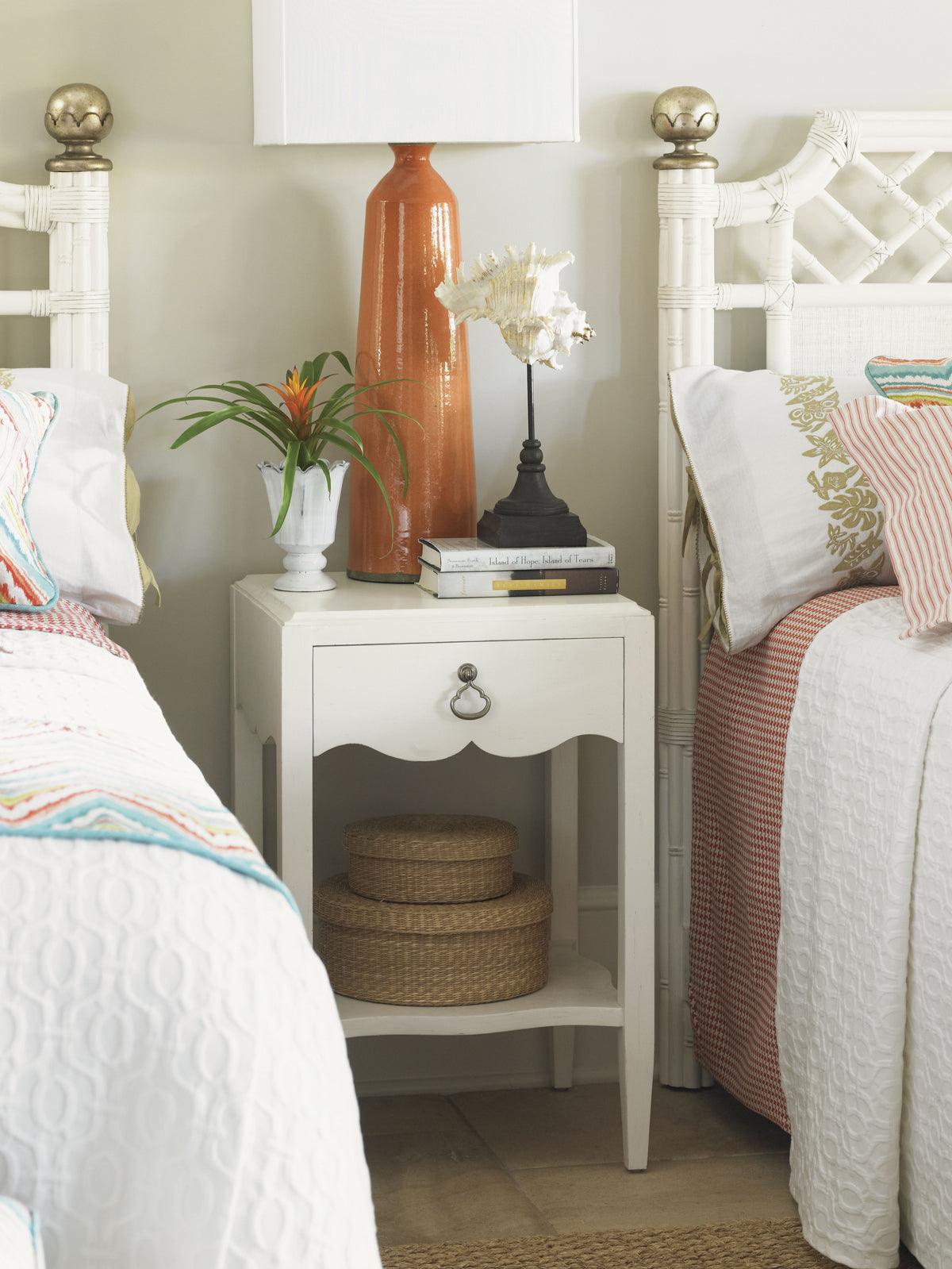 Tommy Bahama Home Ivory Key Water Street Bedside Table NIGHTSTANDS