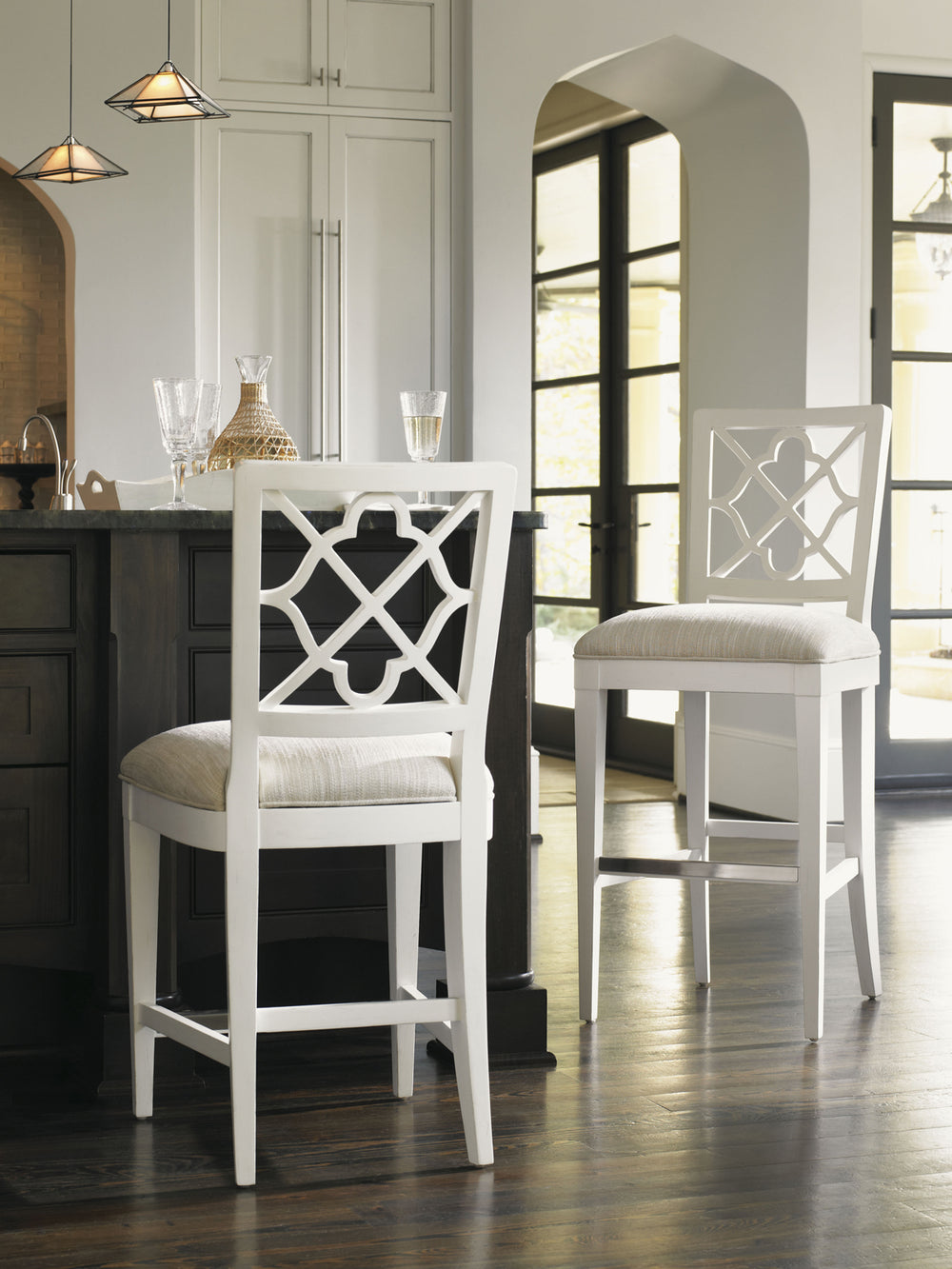 American Home Furniture | Tommy Bahama Home  - Ivory Key Newstead Counter Stool