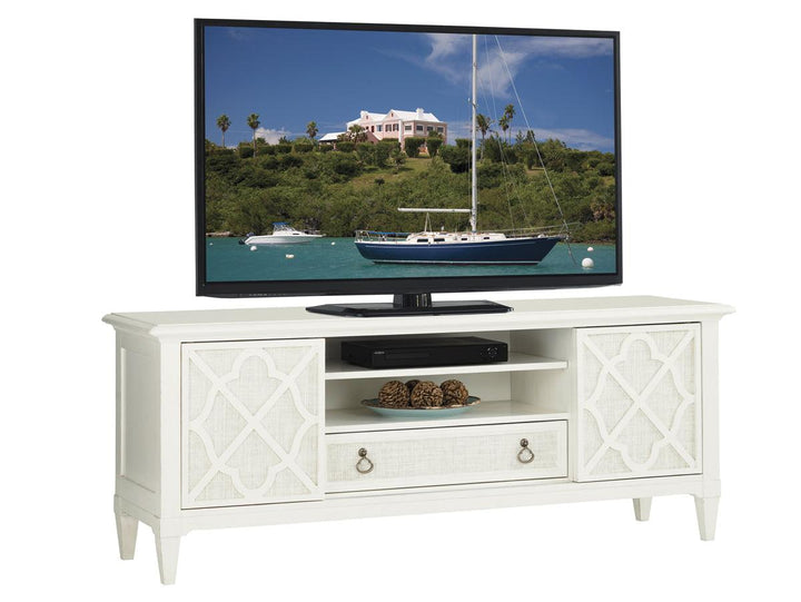 Ivory Key Wharf Street Media Console - AmericanHomeFurniture