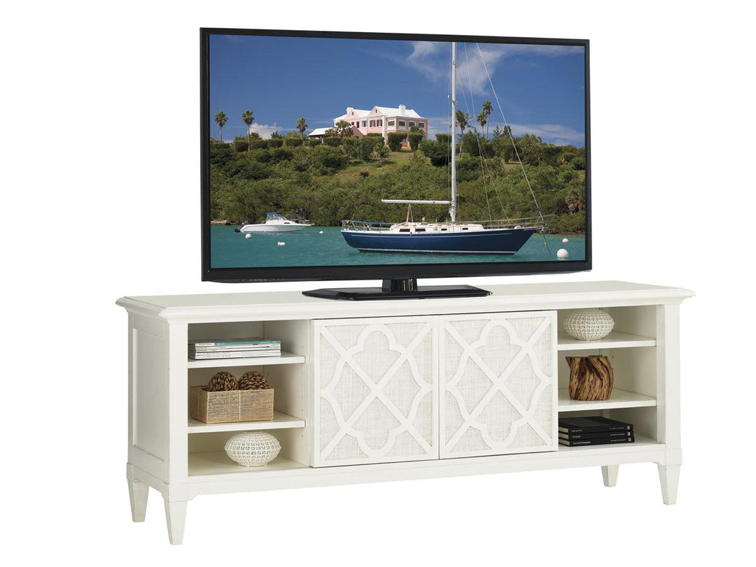 Ivory Key Wharf Street Media Console - AmericanHomeFurniture