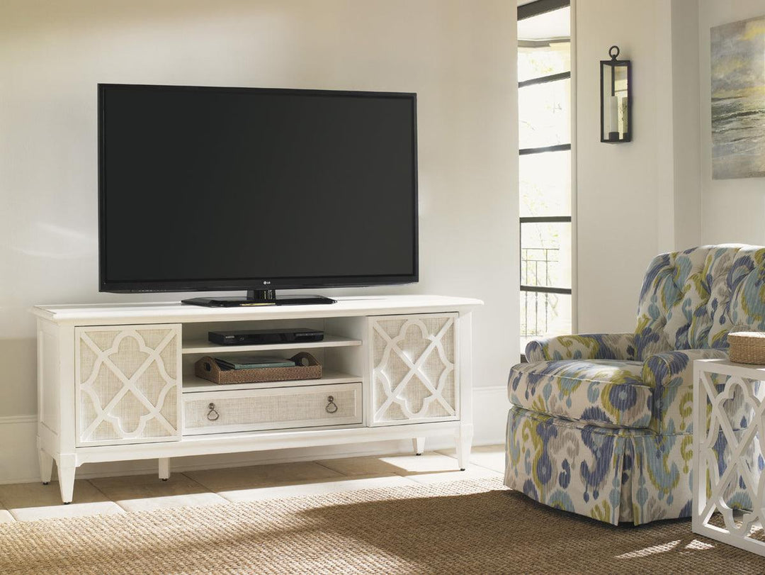 Ivory Key Wharf Street Media Console - AmericanHomeFurniture