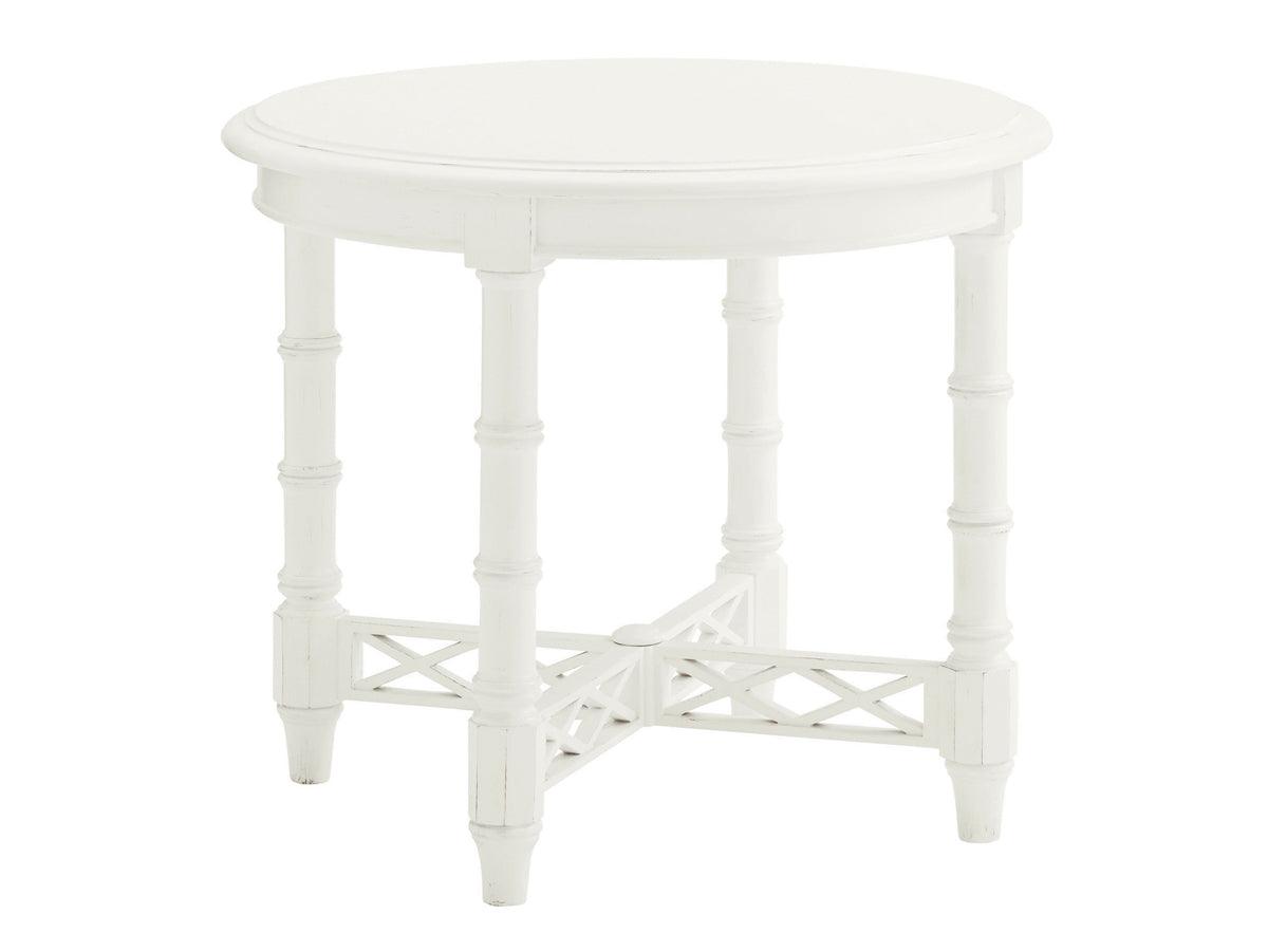 Tommy Bahama Home Ivory Key Edgehill Round Lamp Table ACCENT TABLES
