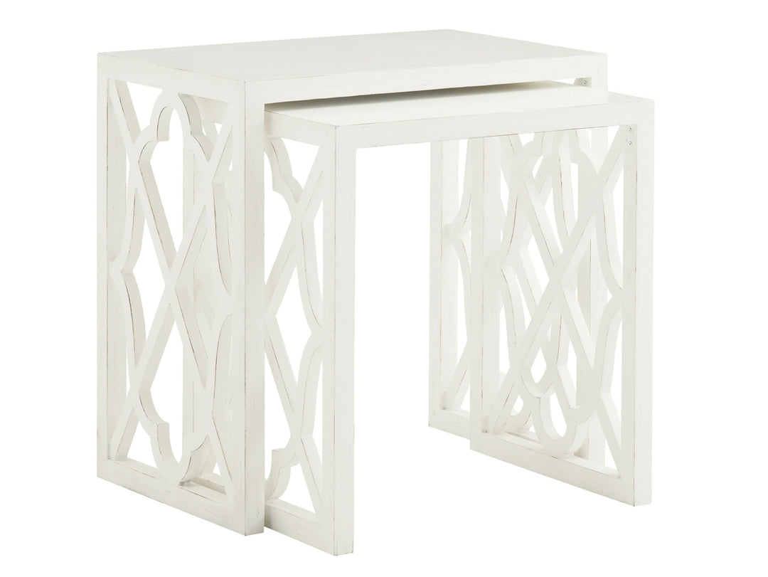 American Home Furniture | Tommy Bahama Home  - Ivory Key Stovell Ferry Nesting Tables