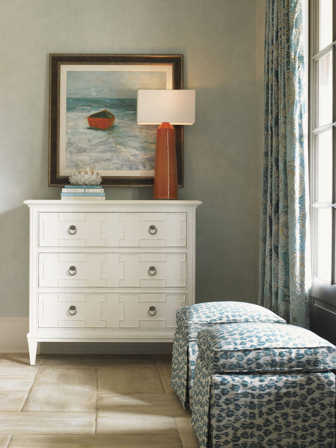 American Home Furniture | Tommy Bahama Home  - Ivory Key Somers Isle Hall Chest