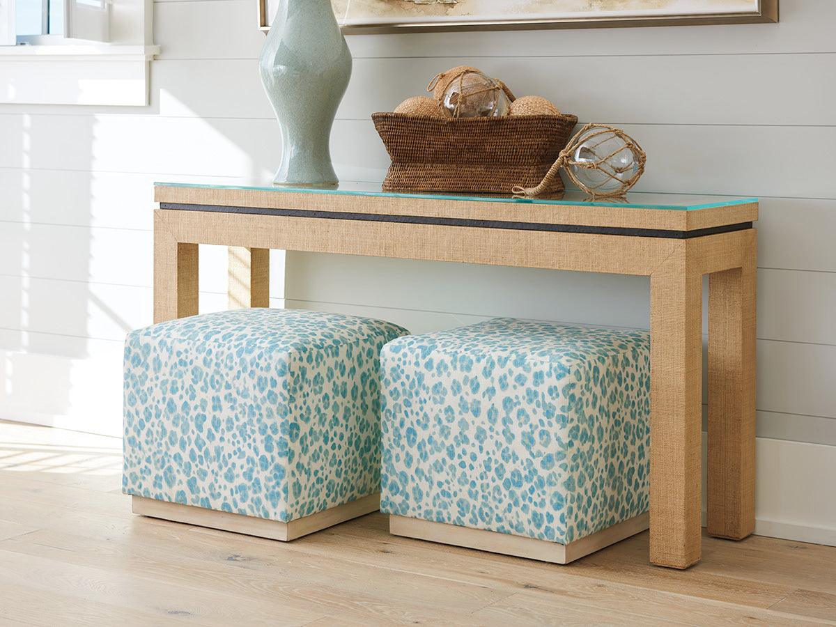 Barclay Butera Newport Harbor Raffia Console CONSOLE TABLES