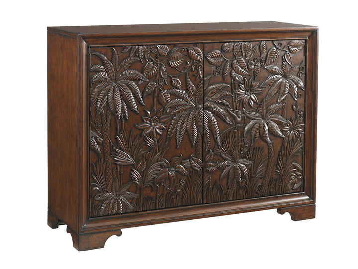 American Home Furniture | Tommy Bahama Home  - Royal Kahala Balboa Carved Door Chest