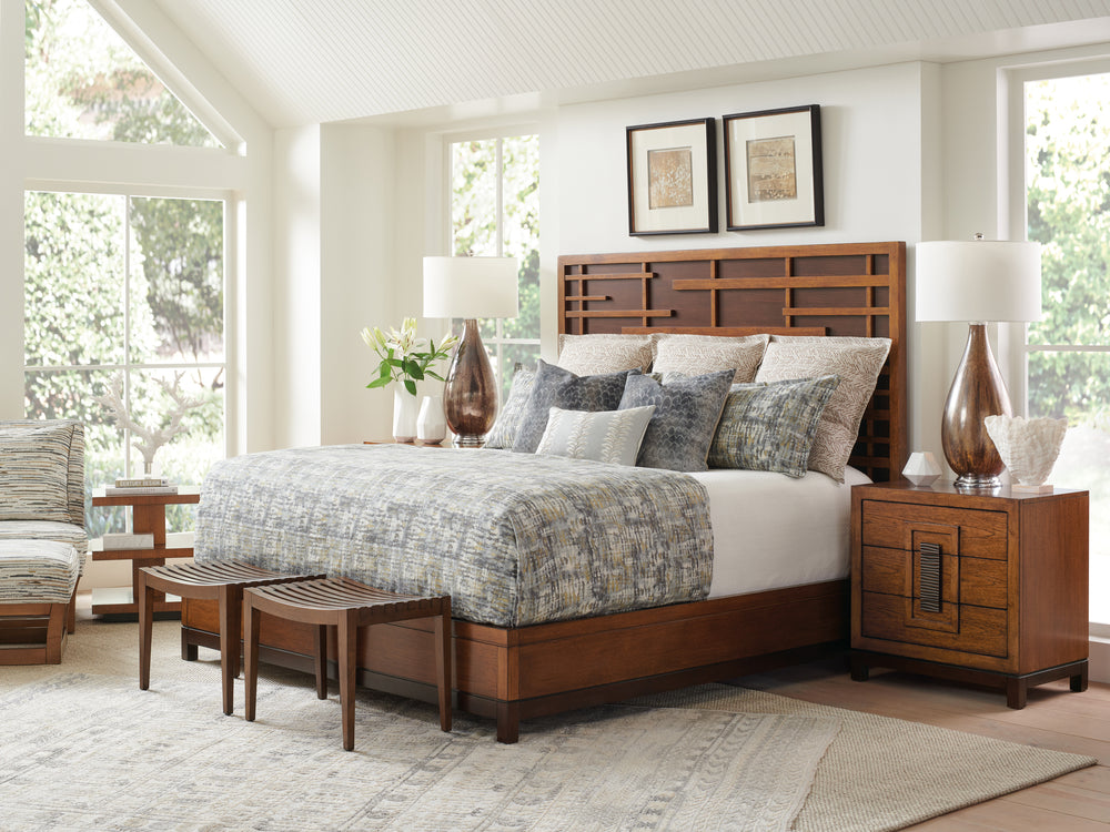 American Home Furniture | Tommy Bahama Home - Island Fusion Shanghai Panel Bed