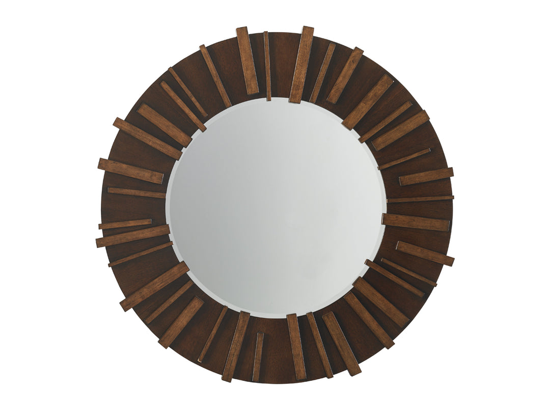 American Home Furniture | Tommy Bahama Home  - Island Fusion Kobe Round Mirror