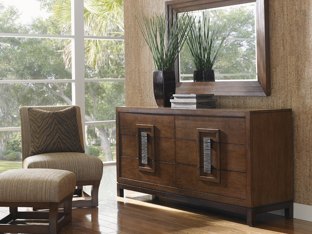 American Home Furniture | Tommy Bahama Home  - Island Fusion Heron Island Double Dresser