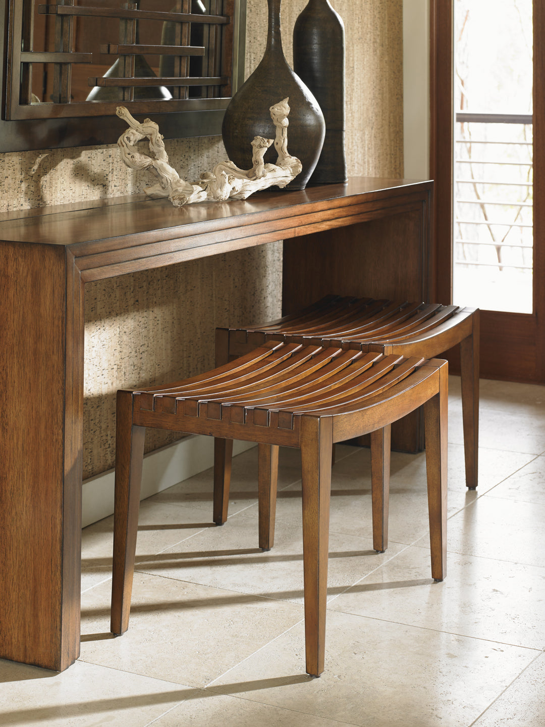 American Home Furniture | Tommy Bahama Home  - Island Fusion Midori Bench