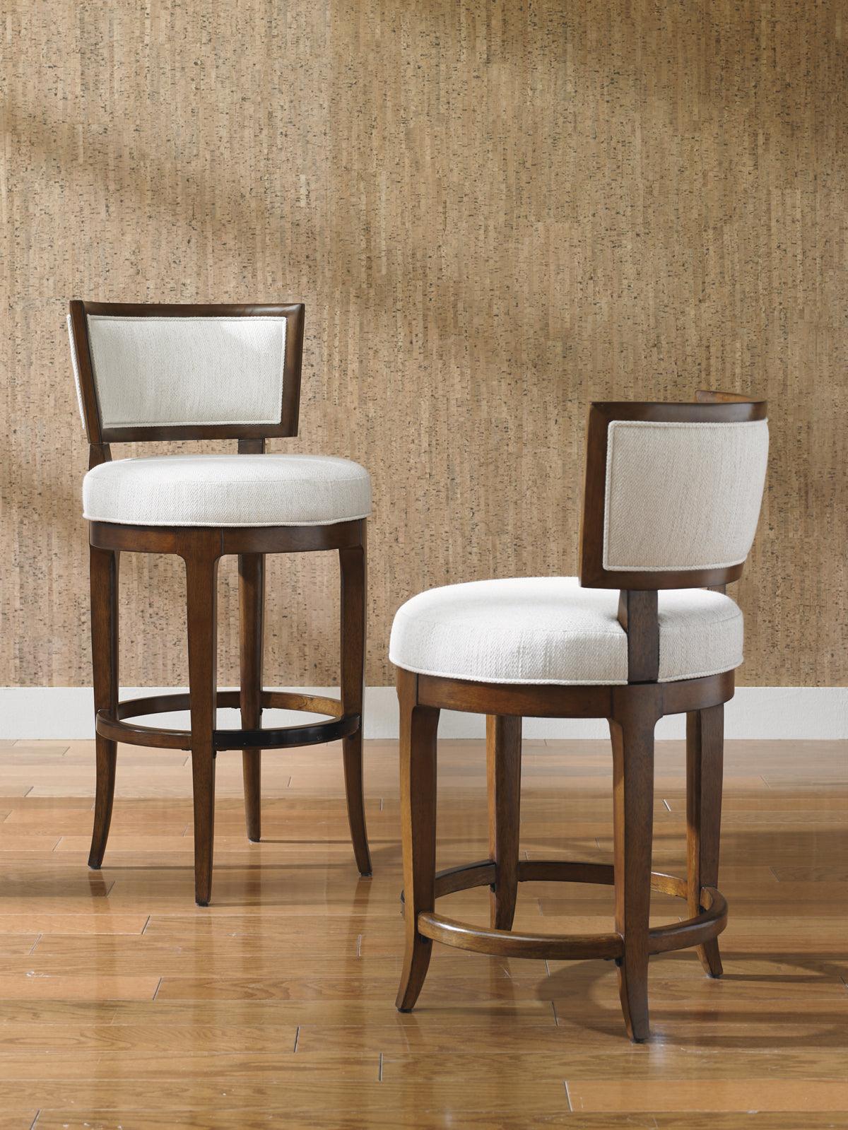 Tommy Bahama Home Island Fusion Macau Swivel Bar Stool BAR STOOLS + COUNTER STOOLS