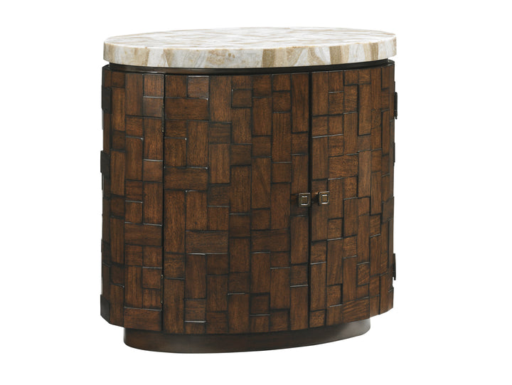 American Home Furniture | Tommy Bahama Home  - Island Fusion Banyan Oval Accent Table