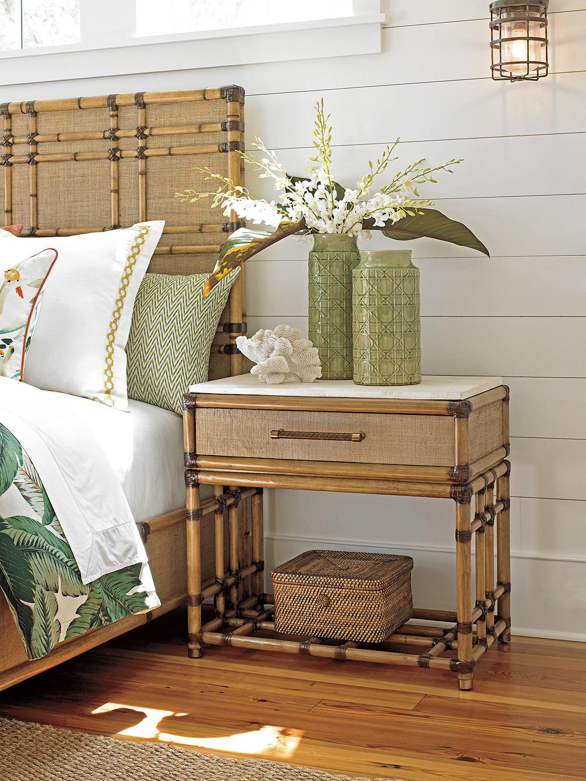 Tommy Bahama Home Twin Palms Cordoba Open Nightstand NIGHTSTANDS