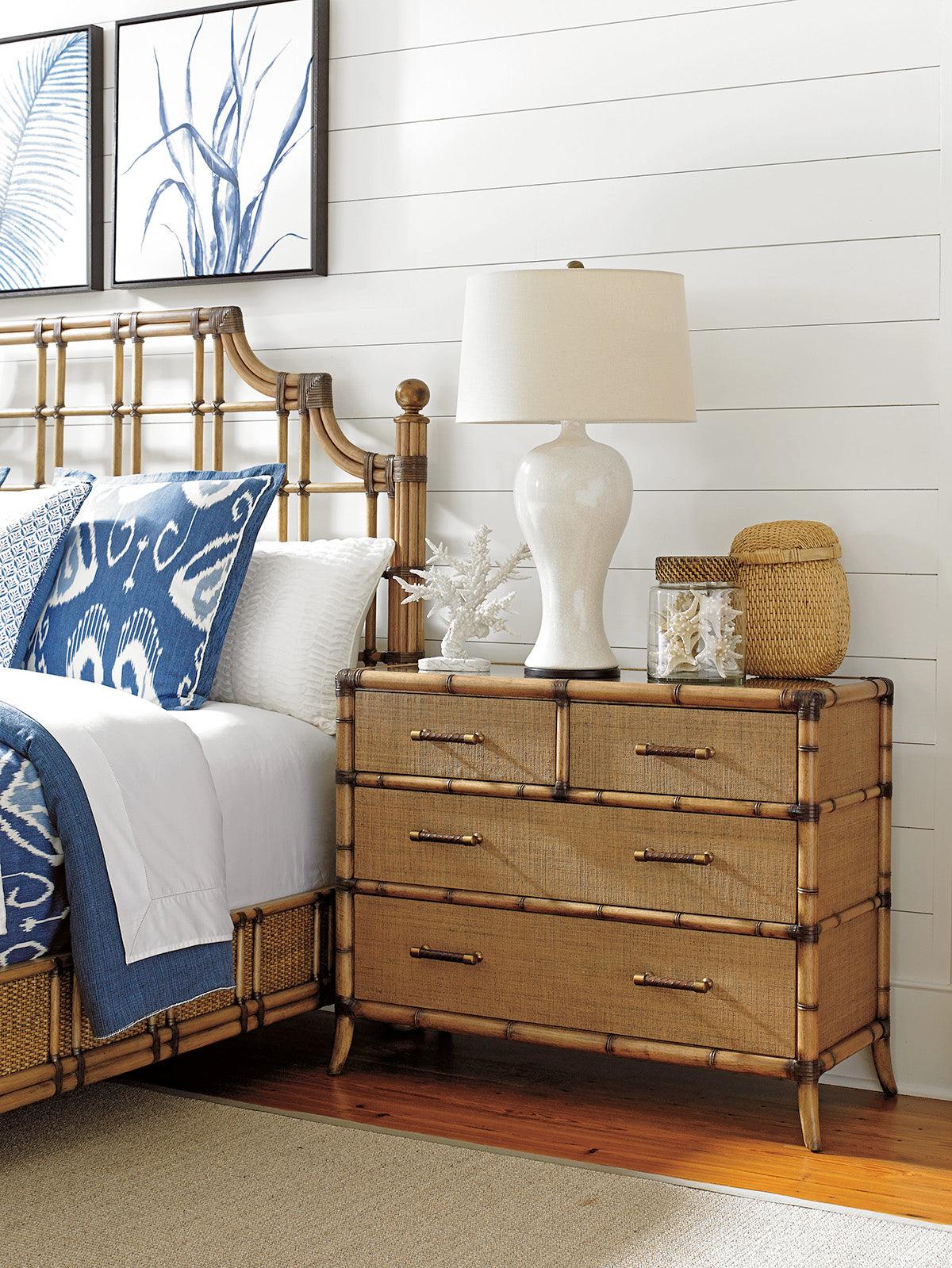 Tommy Bahama Home Twin Palms Bermuda Sands Nightstand SIDEBOARDS + CREDENZAS