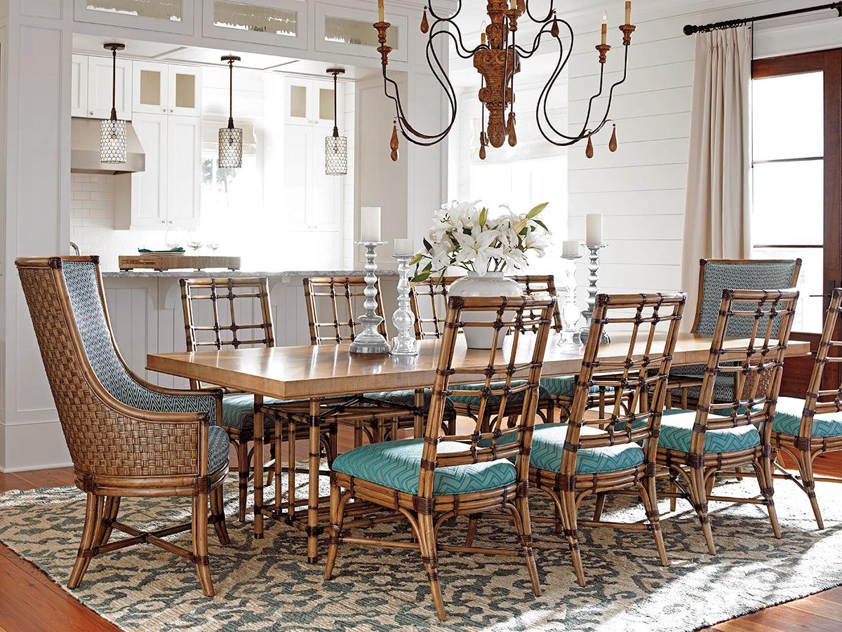 Tommy Bahama Home Twin Palms Caneel Bay Dining Table DINING TABLES