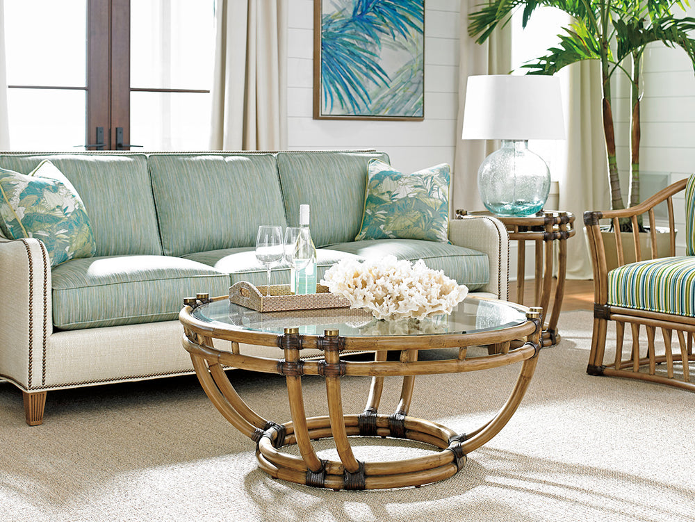 American Home Furniture | Tommy Bahama Home  - Twin Palms Turtle Beach Cocktail Table