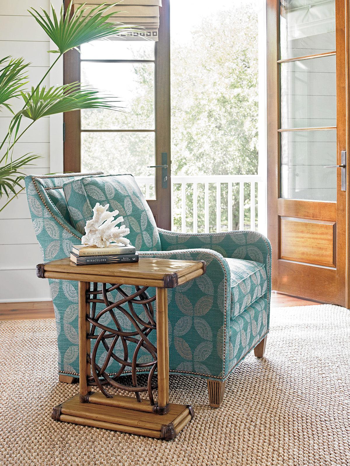 Tommy Bahama Home Twin Palms Angler Accent Table ACCENT TABLES