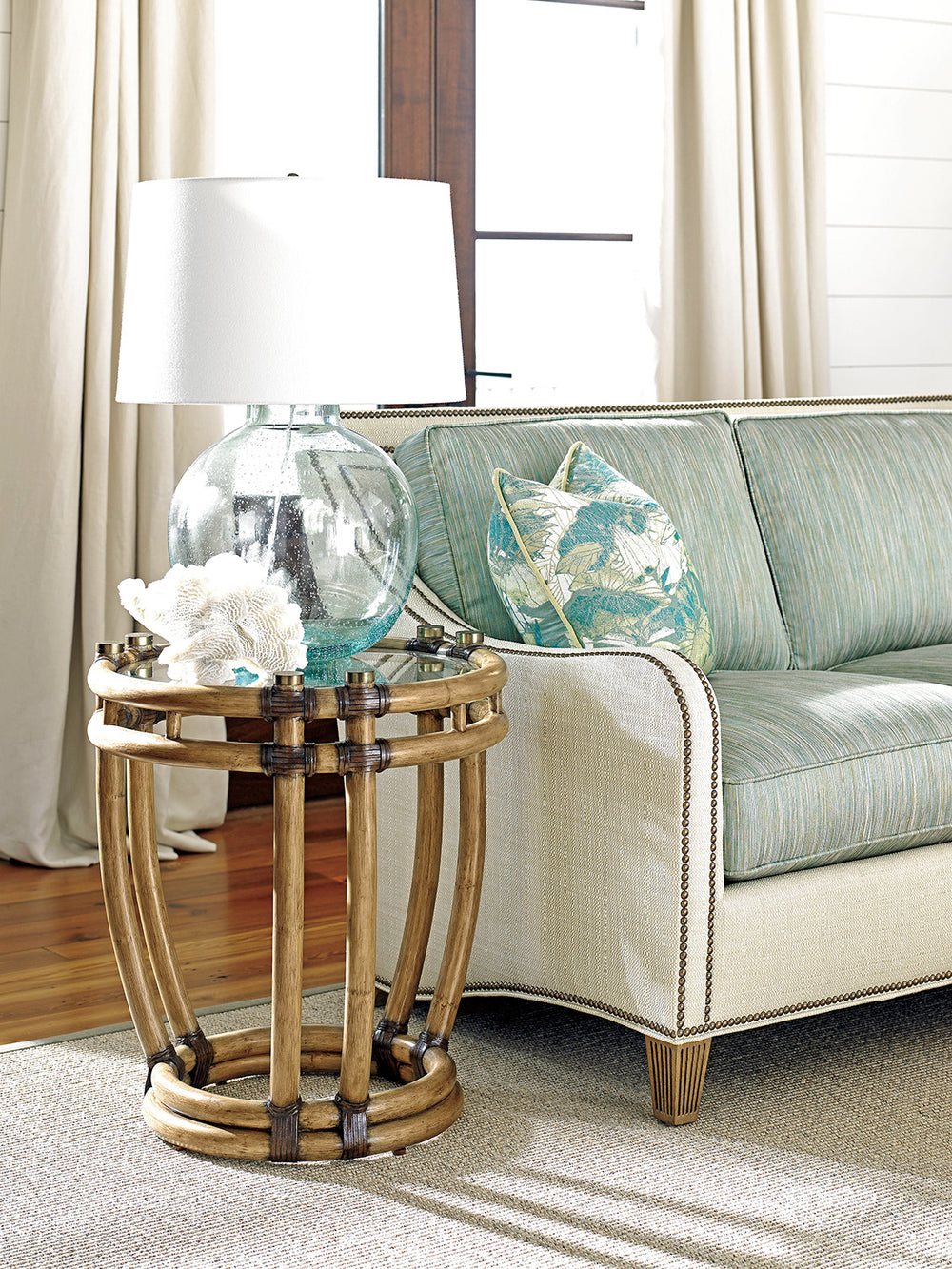 American Home Furniture | Tommy Bahama Home  - Twin Palms Turtle Beach End Table