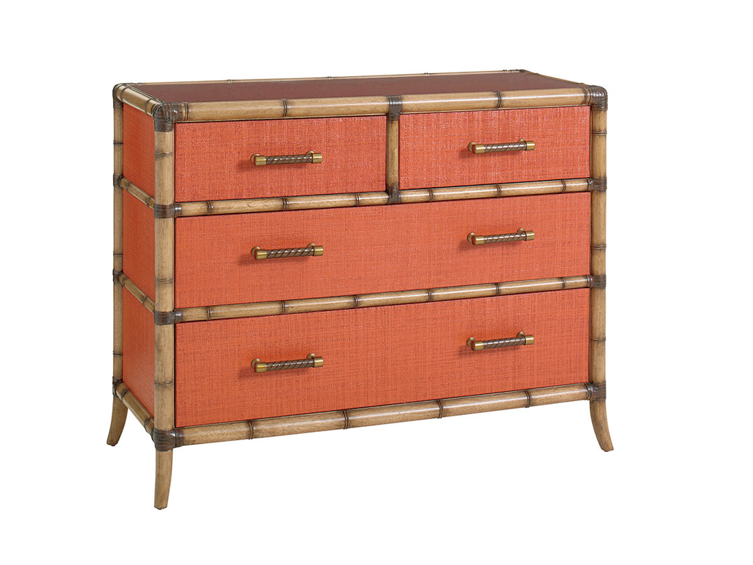 American Home Furniture | Tommy Bahama Home  - Twin Palms Red Coral Chest