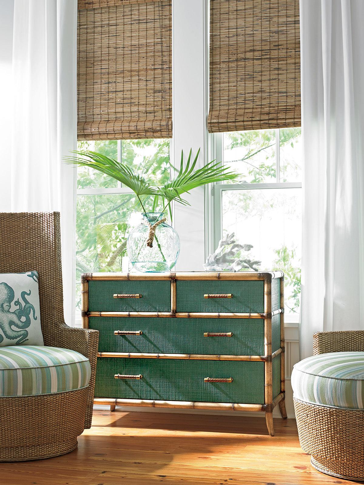 Tommy Bahama Home Twin Palms Pacific Teal Dresser SIDEBOARDS + CREDENZAS