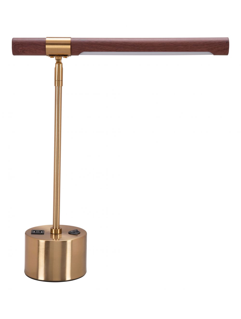 Kippy Table Lamp Brown & Brass