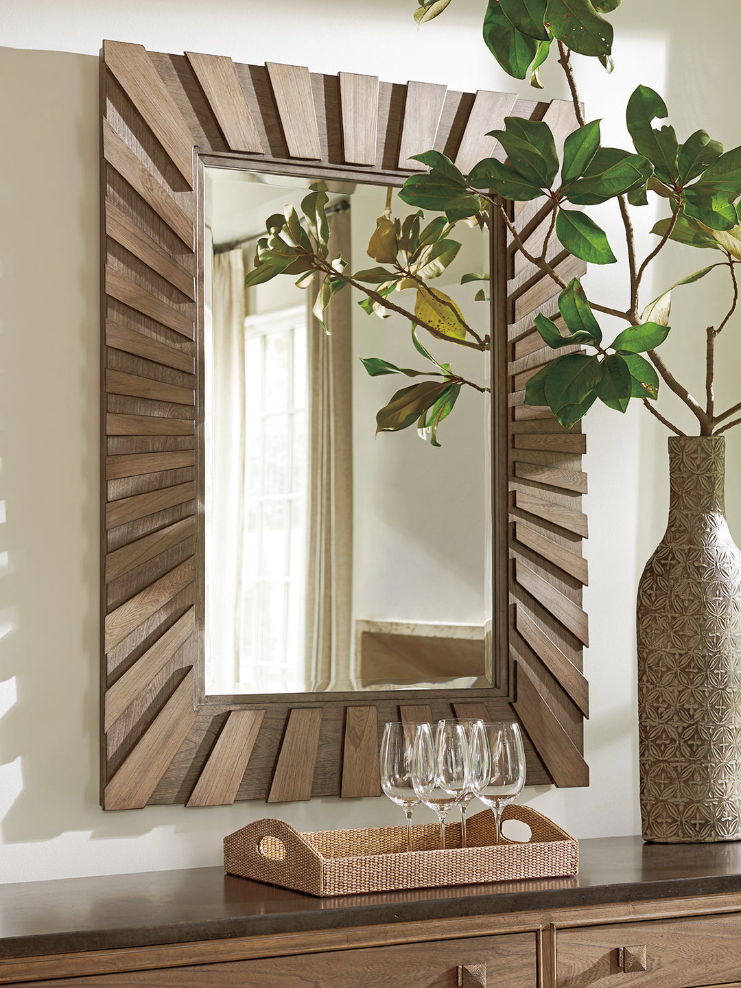 American Home Furniture | Tommy Bahama Home  - Cypress Point Ardley Sunburst Mirror