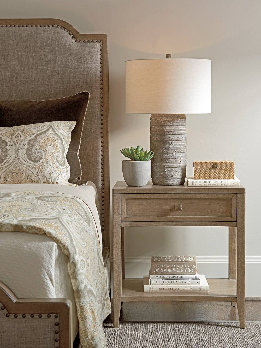American Home Furniture | Tommy Bahama Home  - Cypress Point Stevenson Open Nightstand