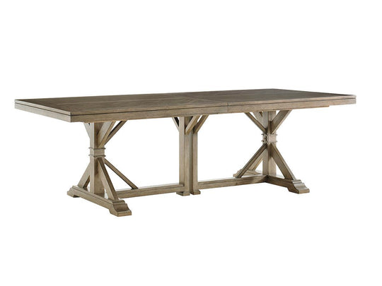Tommy Bahama Home Cypress Point Pierpoint Double Pedestal Dining Table DINING TABLES