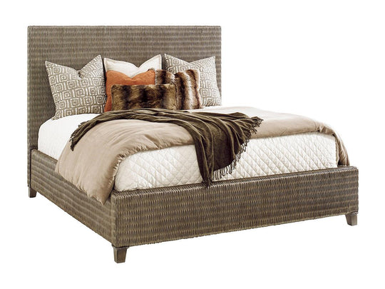 Tommy Bahama Home Cypress Point Driftwood Isle Woven Platform Bed BEDS