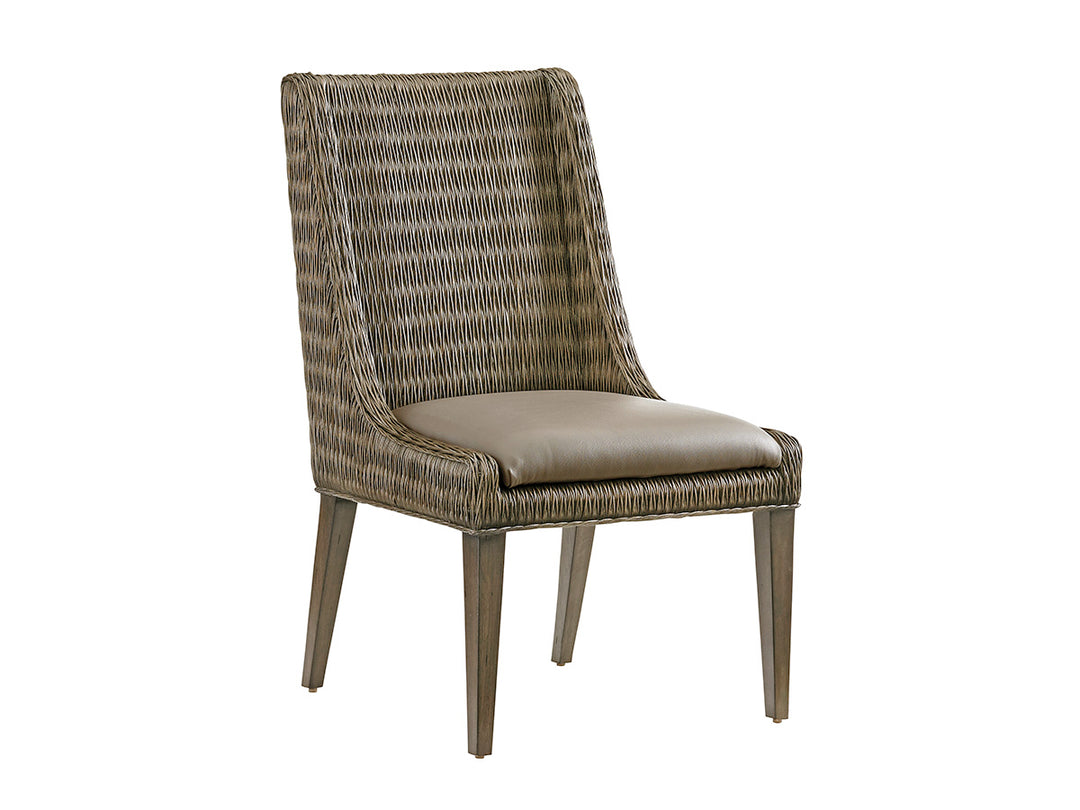 American Home Furniture | Tommy Bahama Home  - Cypress Point Brandon Woven Side Chair