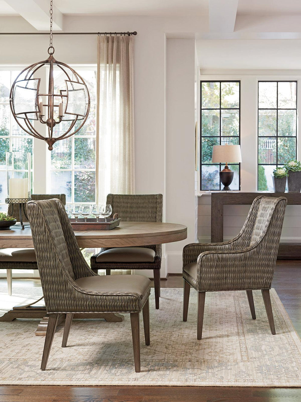 Cypress Point Brandon Woven Arm Chair - AmericanHomeFurniture