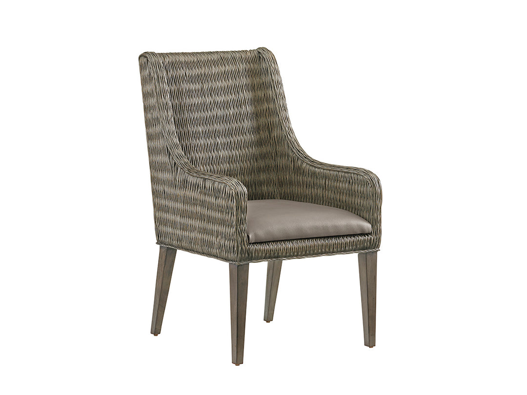 American Home Furniture | Tommy Bahama Home  - Cypress Point Brandon Woven Arm Chair
