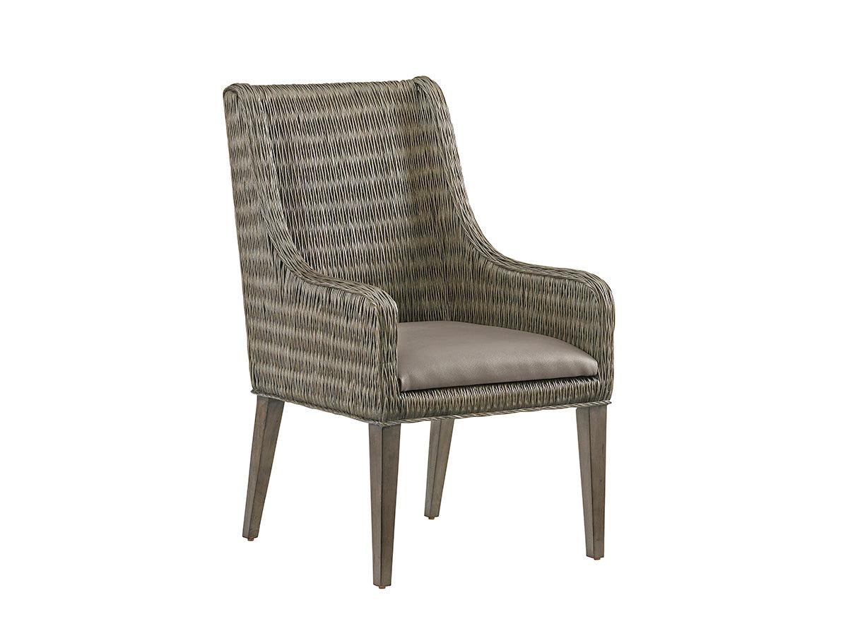Tommy Bahama Home Cypress Point Brandon Woven Arm Chair - Set of 2 DINING CHAIRS