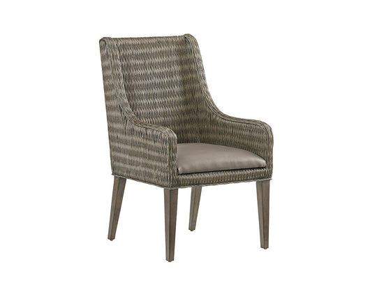 Tommy Bahama Home Cypress Point Brandon Woven Arm Chair - Set of 2 DINING CHAIRS