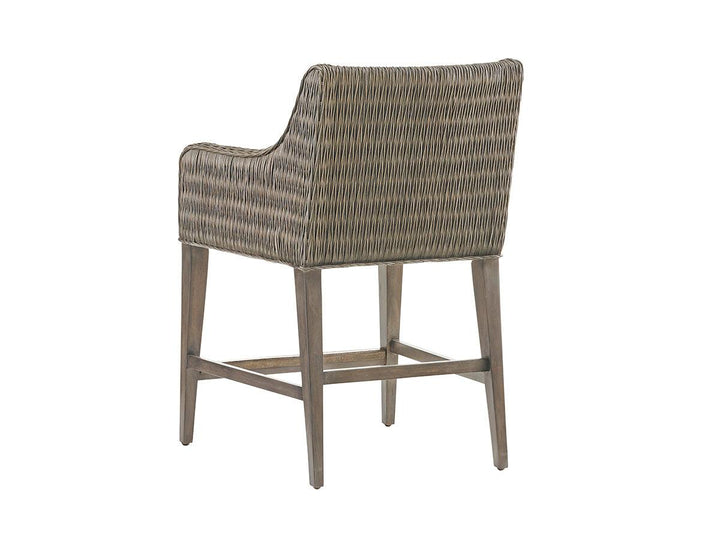 Cypress Point Turner Woven Counter Stool - AmericanHomeFurniture