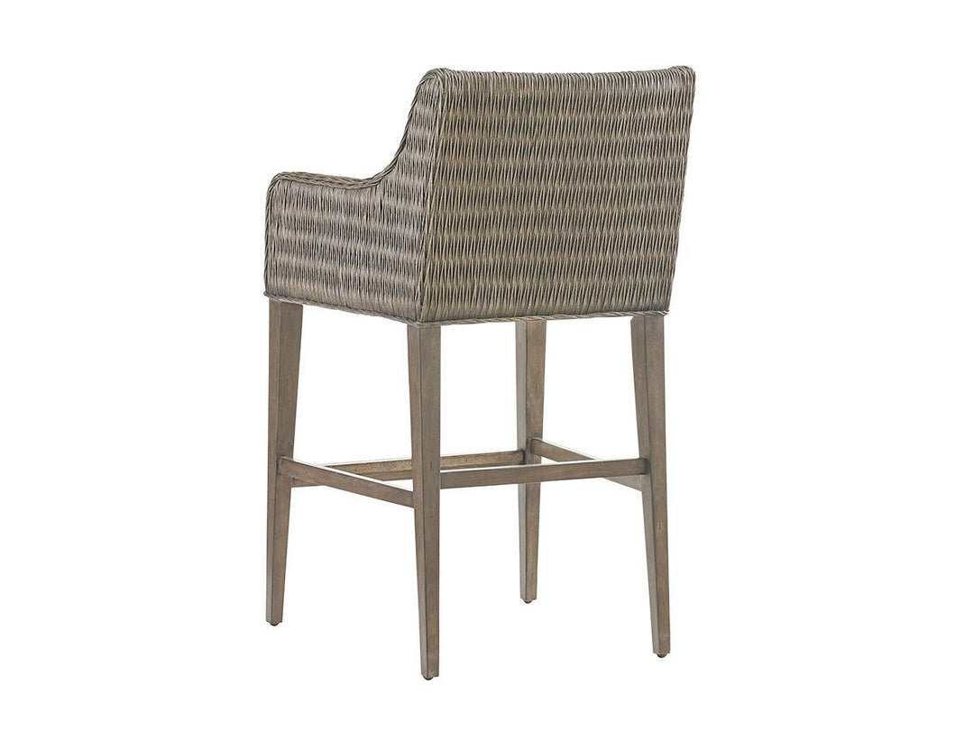Cypress Point Turner Woven Bar Stool - AmericanHomeFurniture