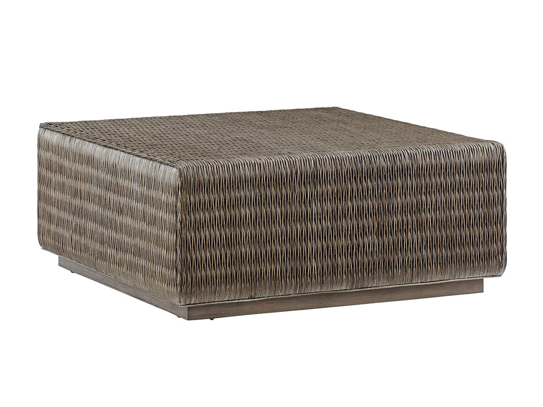 American Home Furniture | Tommy Bahama Home  - Cypress Point Seawatch Woven Cocktail Table