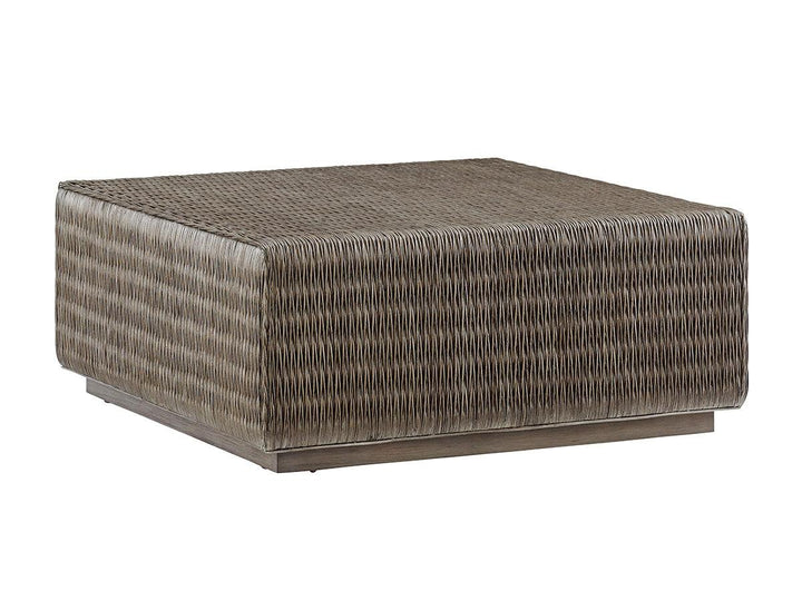 Cypress Point Seawatch Woven Cocktail Table - AmericanHomeFurniture