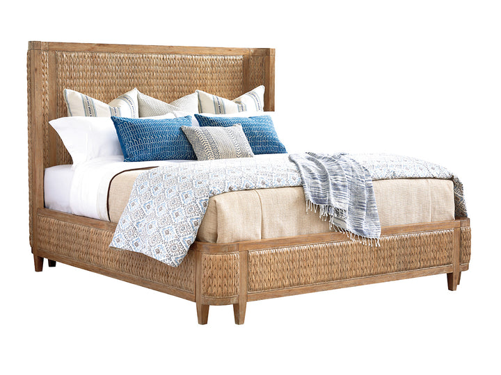 American Home Furniture | Tommy Bahama Home - Los Altos Ivory Coast Woven Bed
