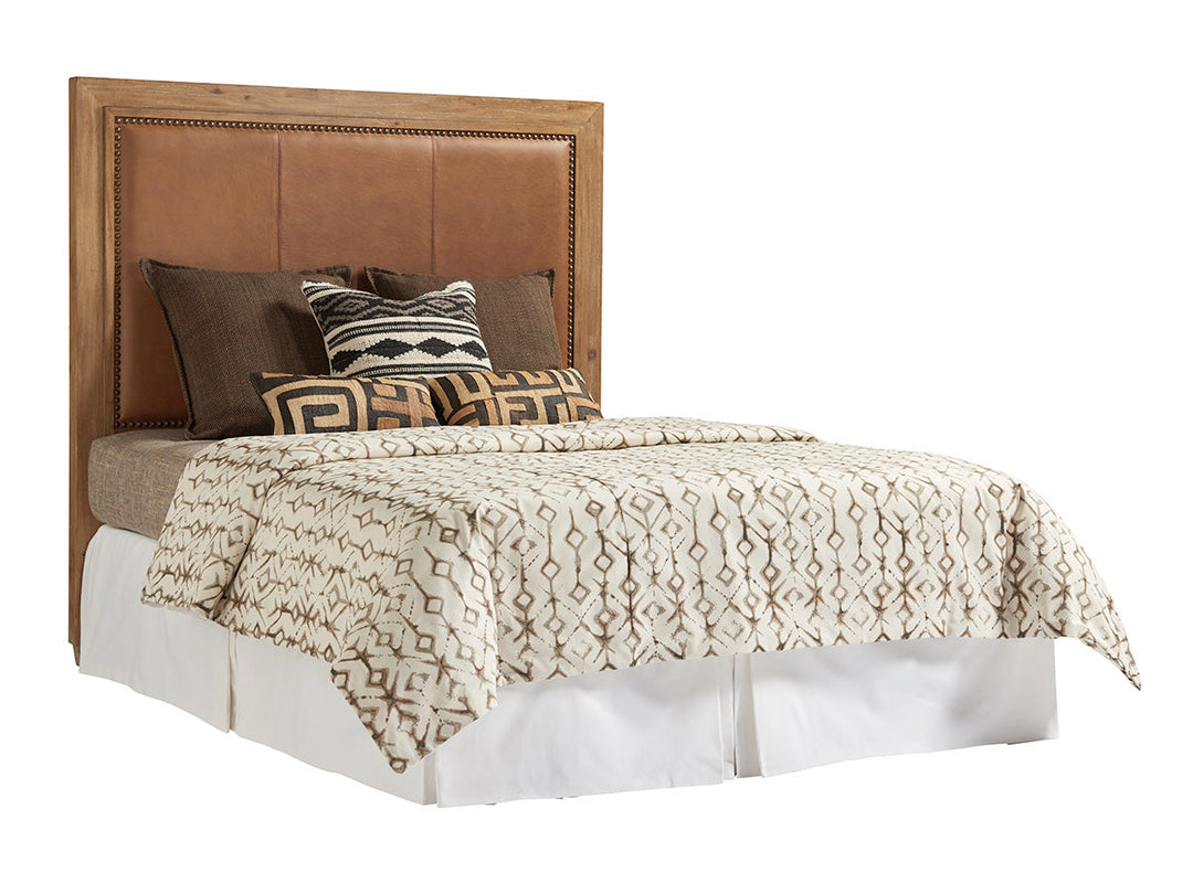 American Home Furniture | Tommy Bahama Home - Los Altos Antilles Upholstered Panel Headboard