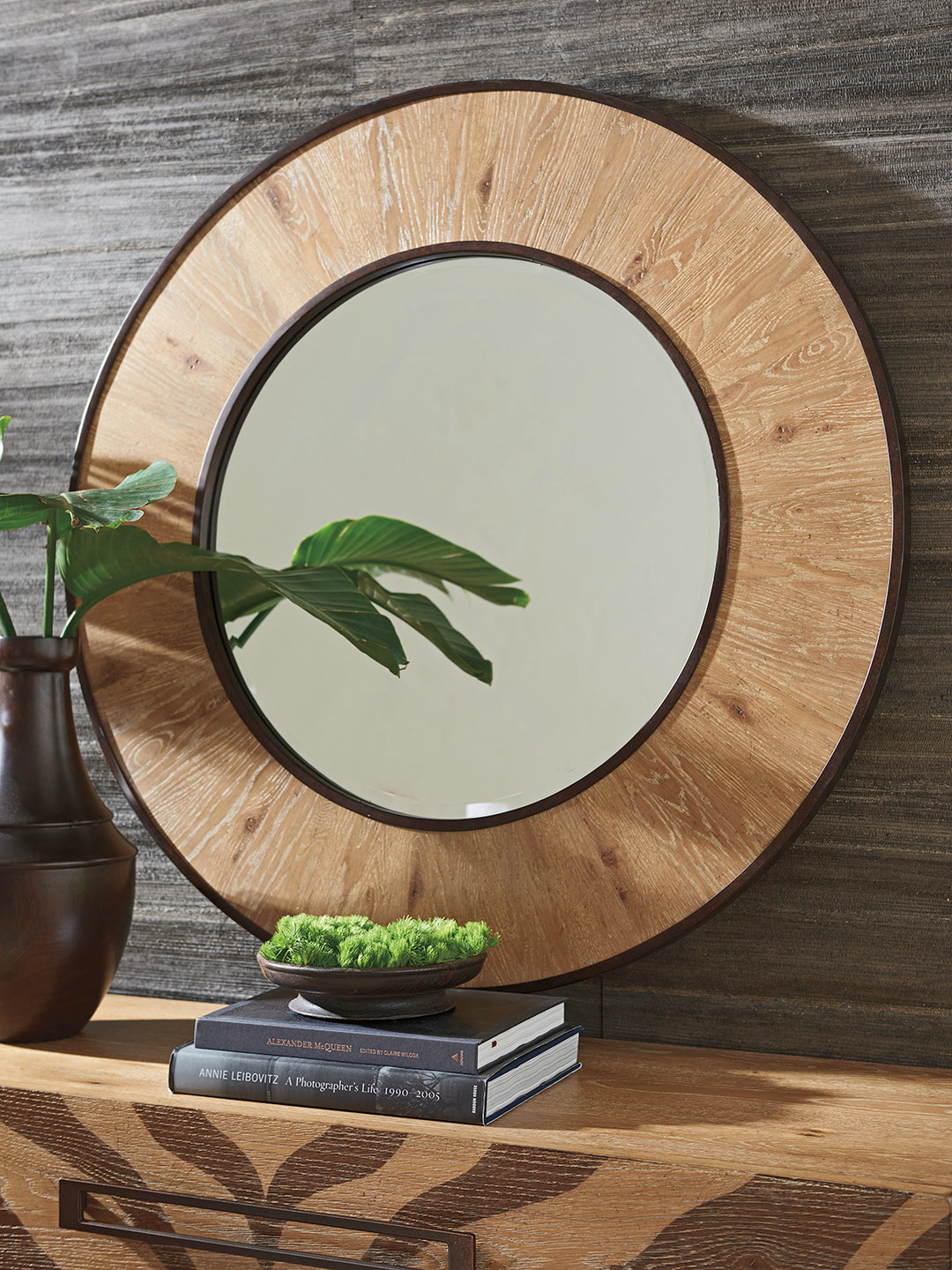 American Home Furniture | Tommy Bahama Home  - Los Altos Carins Round Mirror